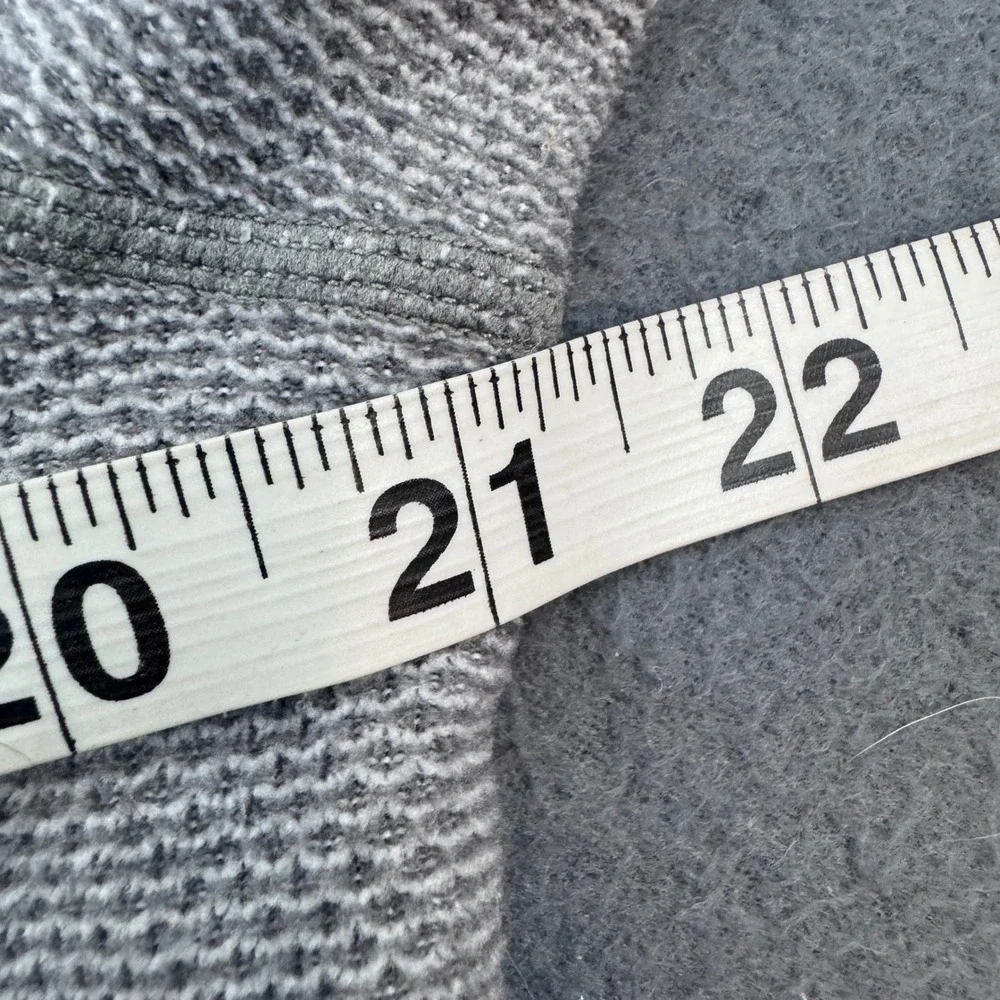 Prana Full Zip Hoodie Womens XL Gray Textured Waffle Knit Active W23170230